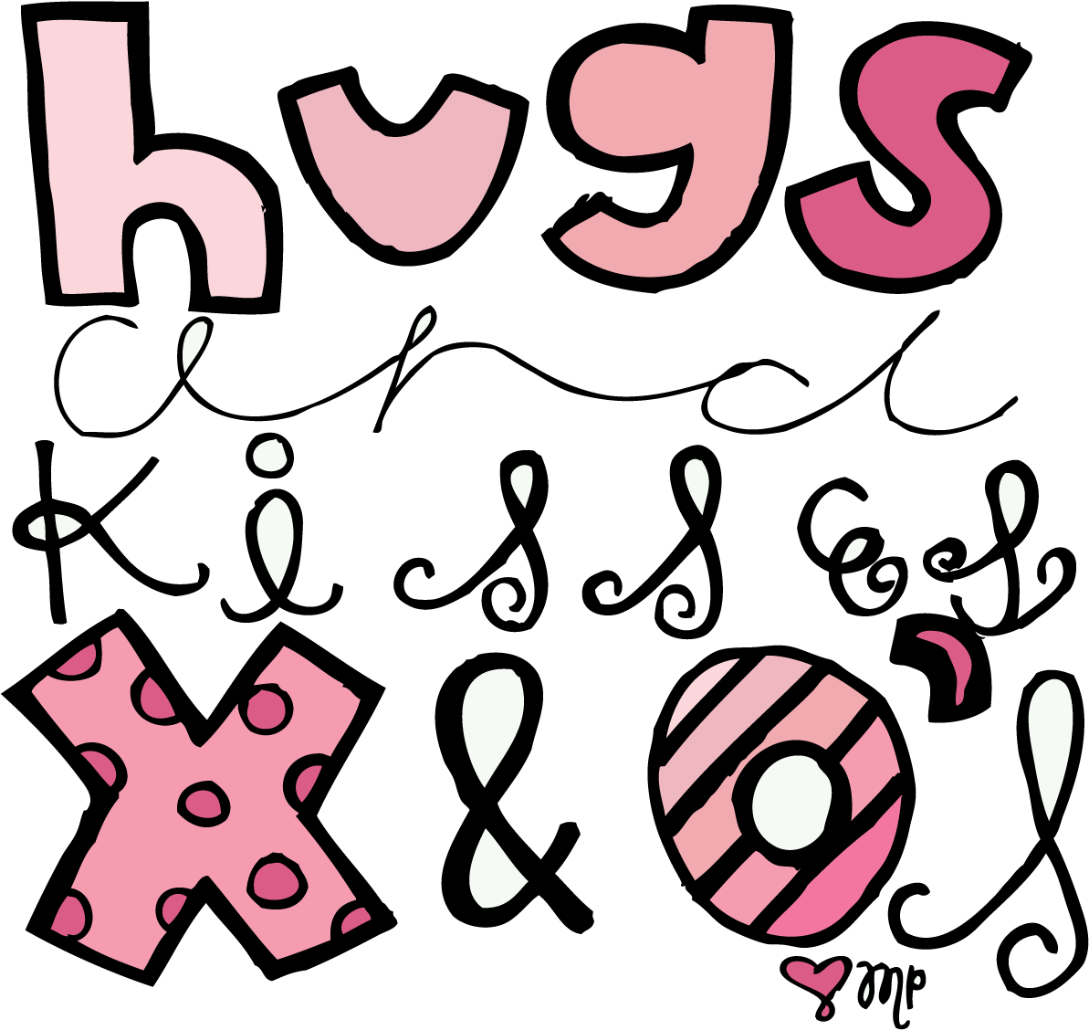 Hugs And Kisses Clip Art - Png Download (1200x1130), Png Download