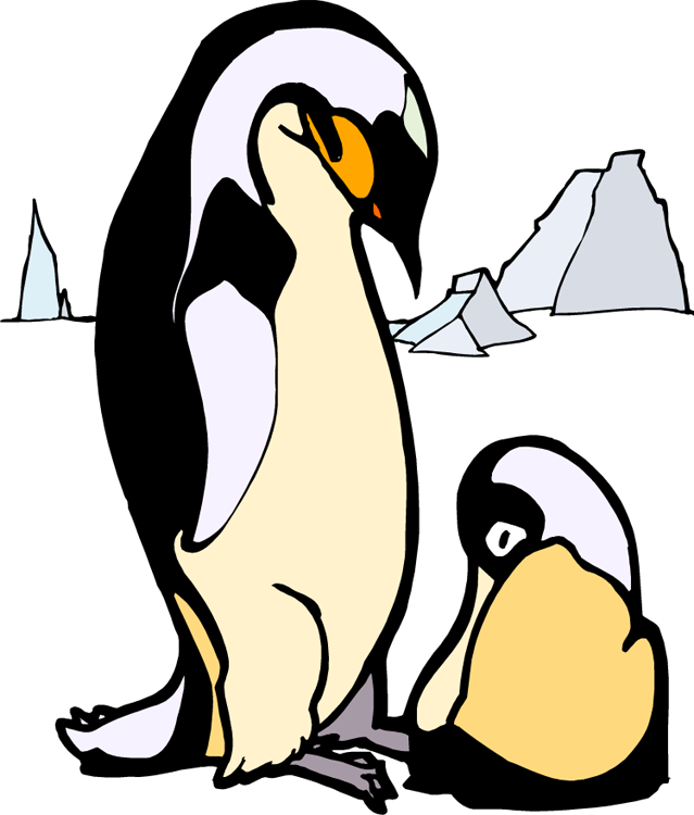 Penguins Clipart (639x750), Png Download
