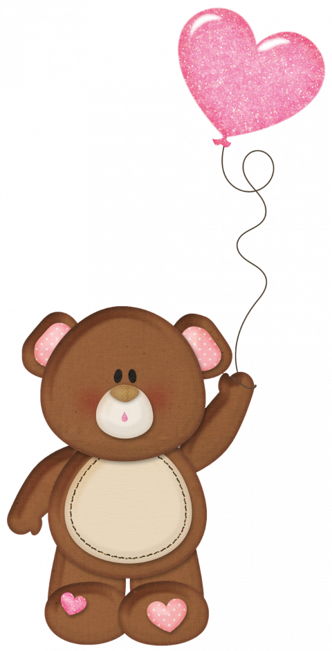 Bear Balloon Clipart - Png Download (480x940), Png Download