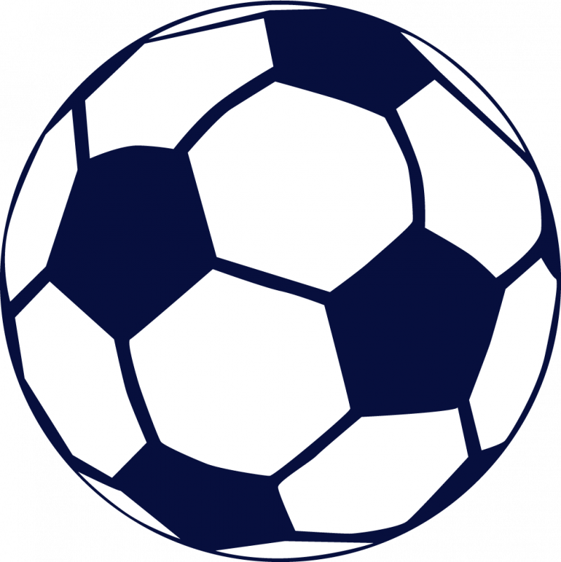 Blue Soccer Ball Clipart - Png Download (799x800), Png Download