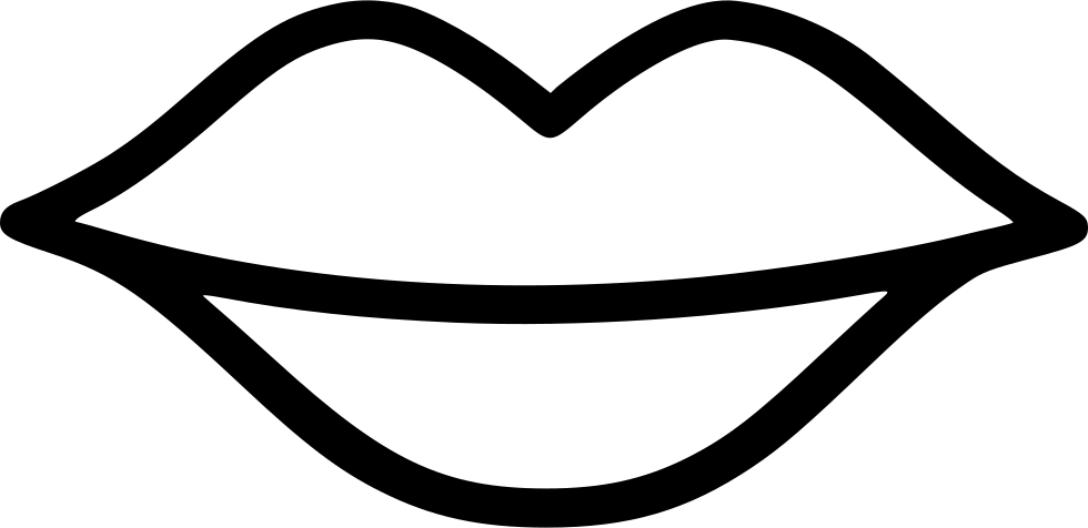 Kiss Clipart Icon - Kissing Lips Icon Png Transparent Png (980x476), Png Download