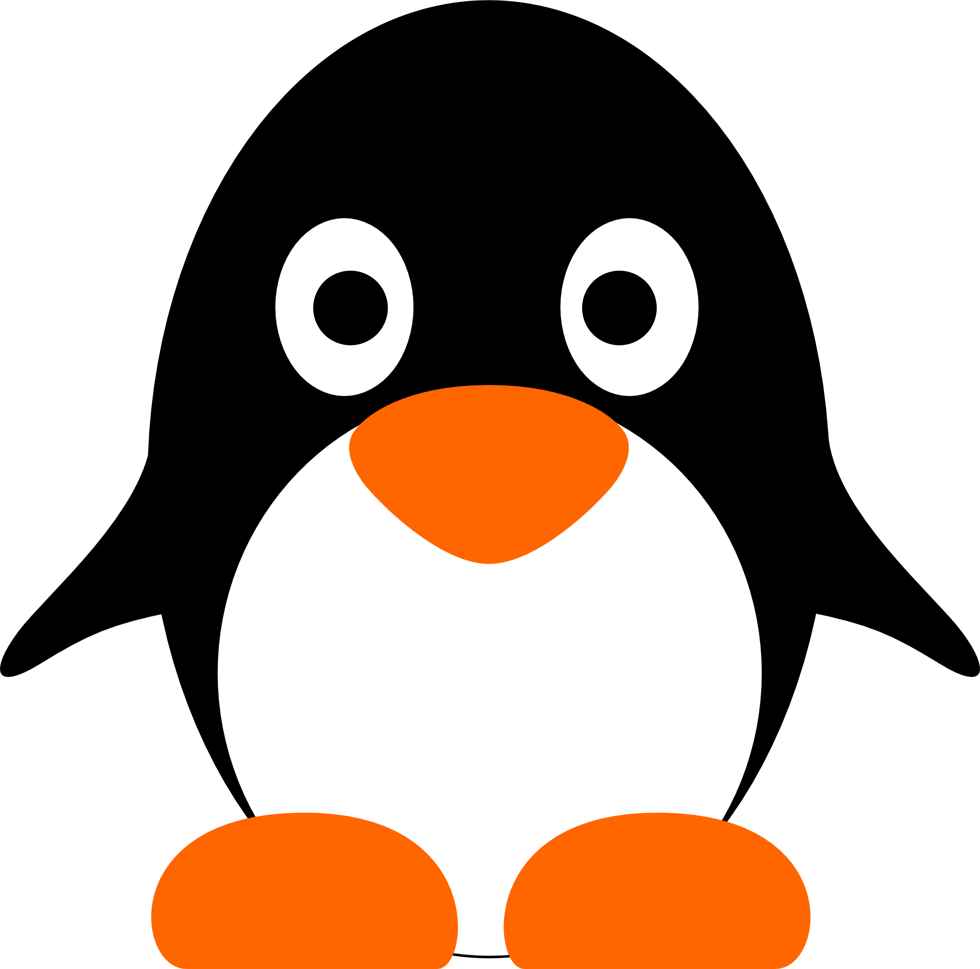Penguin Clip Art - Penguin Clipart Simple - Png Download (1979x1958), Png Download