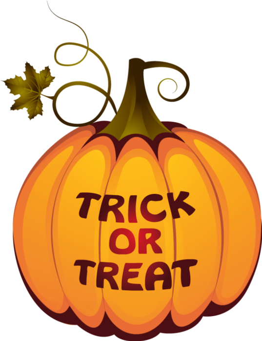 Pumpkin Halloween Trick Or Treating Clip Art - Trick Or Treat Circle - Png Download (572x707), Png Download