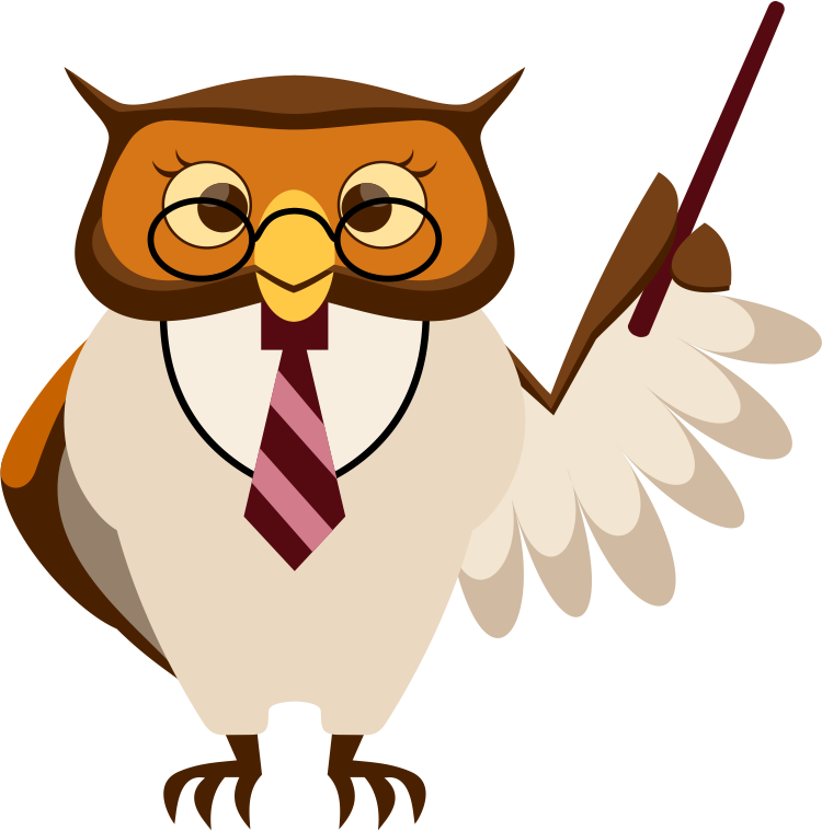 Smart Owl Clip Art - Did You Know Owl - Png Download (750x759), Png Download