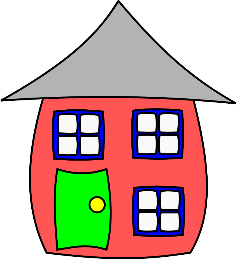 House Clipart - Simple Cartoon House - Png Download (733x800), Png Download