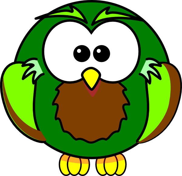 Owl Cartoon Coloring Pages Clipart (600x582), Png Download