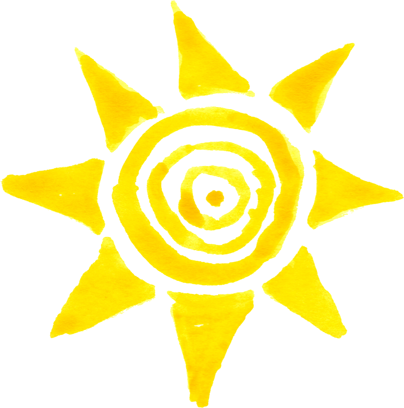 Sun Clipart Watercolor Cute Borders, Vectors, Animated, - عکس خورشید فانتزی - Png Download (1500x1520), Png Download