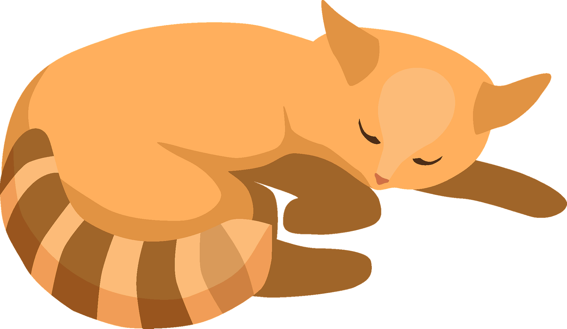 Sleeping Cat Clipart - Cat Playing With Yarn - Png Download (800x465), Png Download