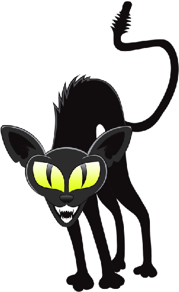Black Cat Clipart (600x600), Png Download