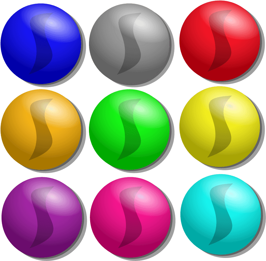 Free Vector Game Marbles Dots Clip Art - Marbles Images Cartoon - Png Download (600x589), Png Download