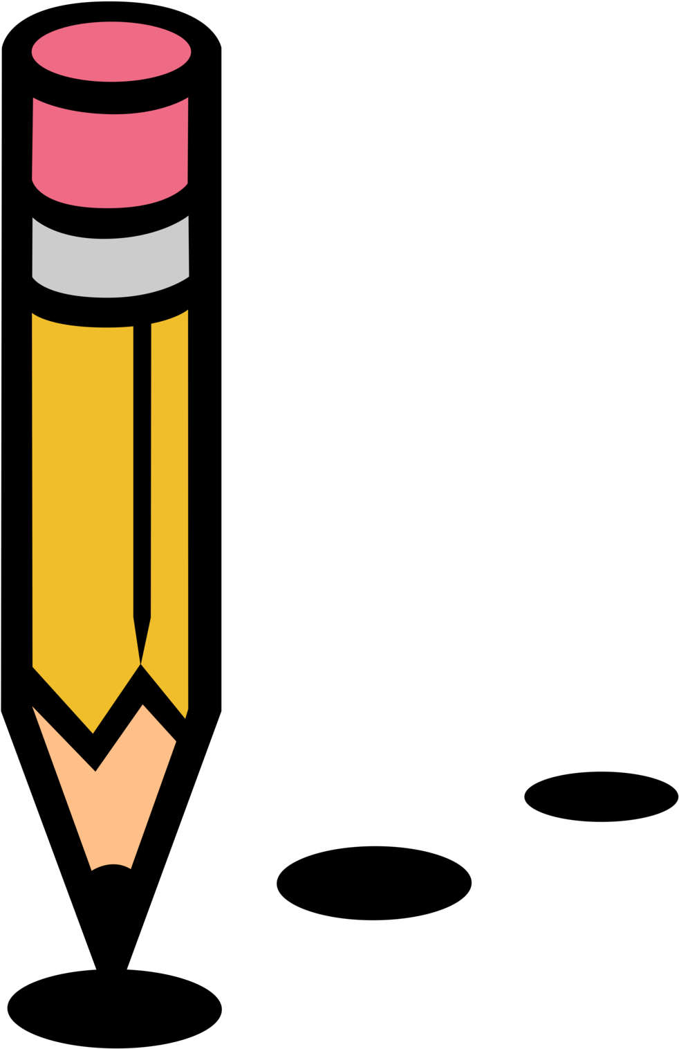 Pencils Clipart Printable - Point Clipart - Png Download (1024x1563), Png Download