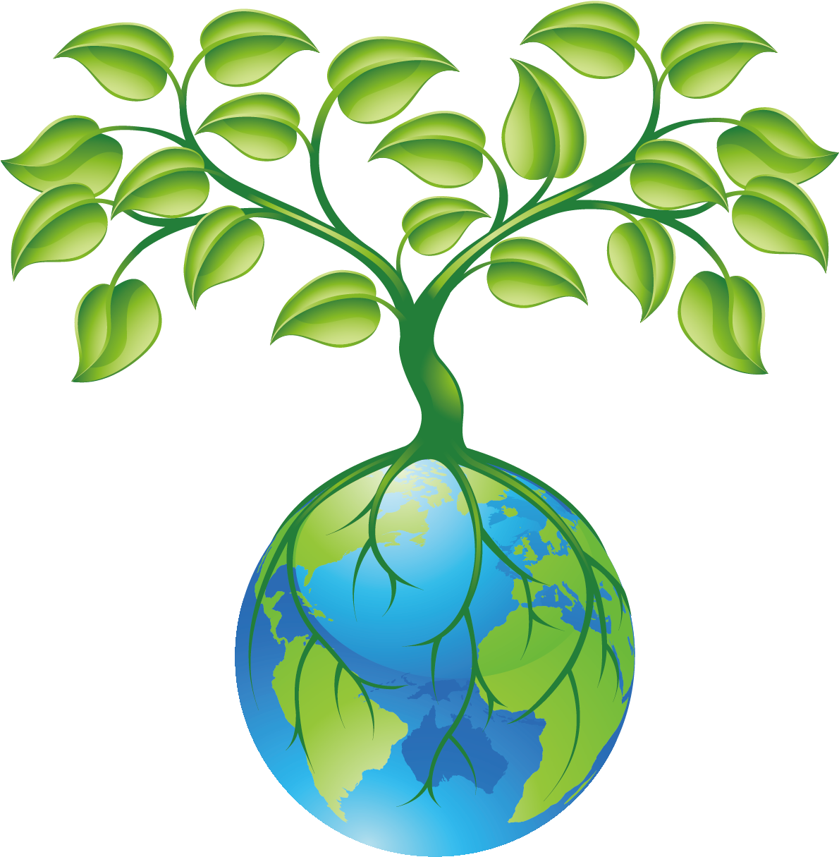 Root Plant Tree Clip Art - Related To Earth Day - Png Download (1772x1772), Png Download