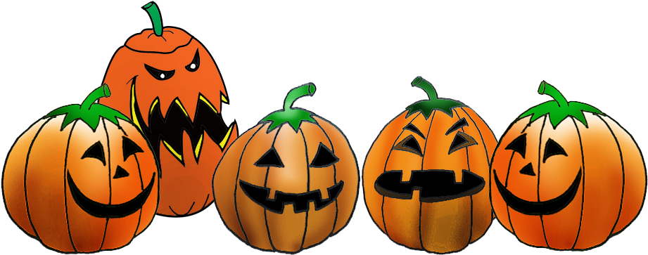 One Pumpkin Clipart Clip Art Royalty Free Stock 28 - Jack O Lanterns Clipart - Png Download (949x434), Png Download