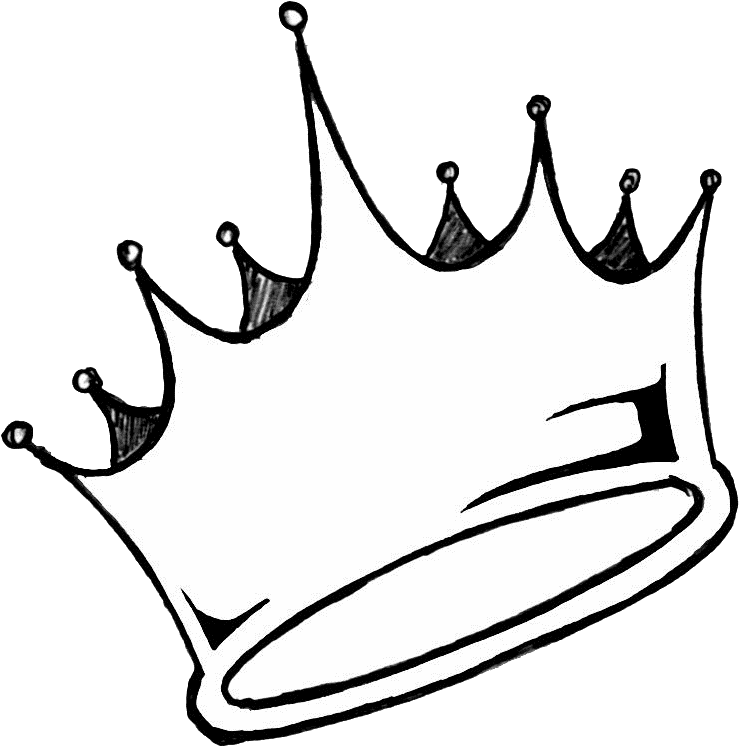 Drawing Crown King Clip Art - Crown Drawing - Png Download (988x888), Png Download