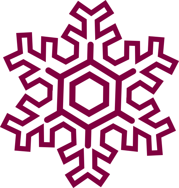 Snowflake Clip Art - Png Download (570x599), Png Download