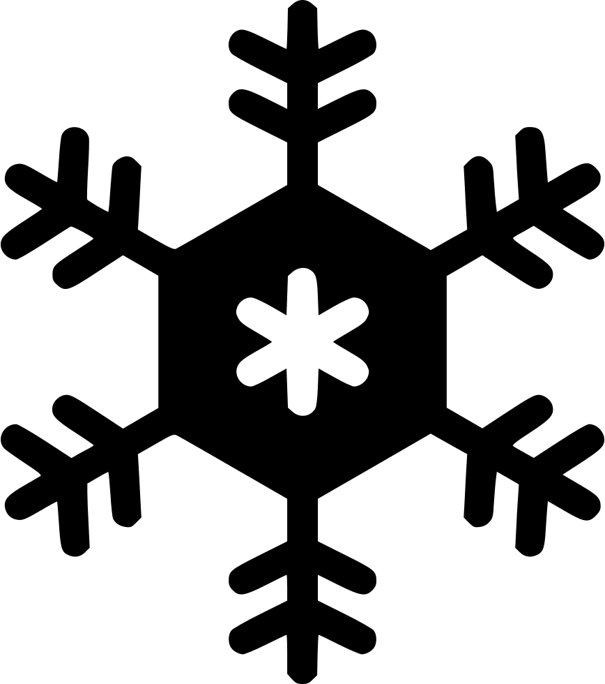 Snowflake Vector Graphics Clip Art Portable Network - Silhouette Christmas Clip Art Black And White - Png Download (868x980), Png Download