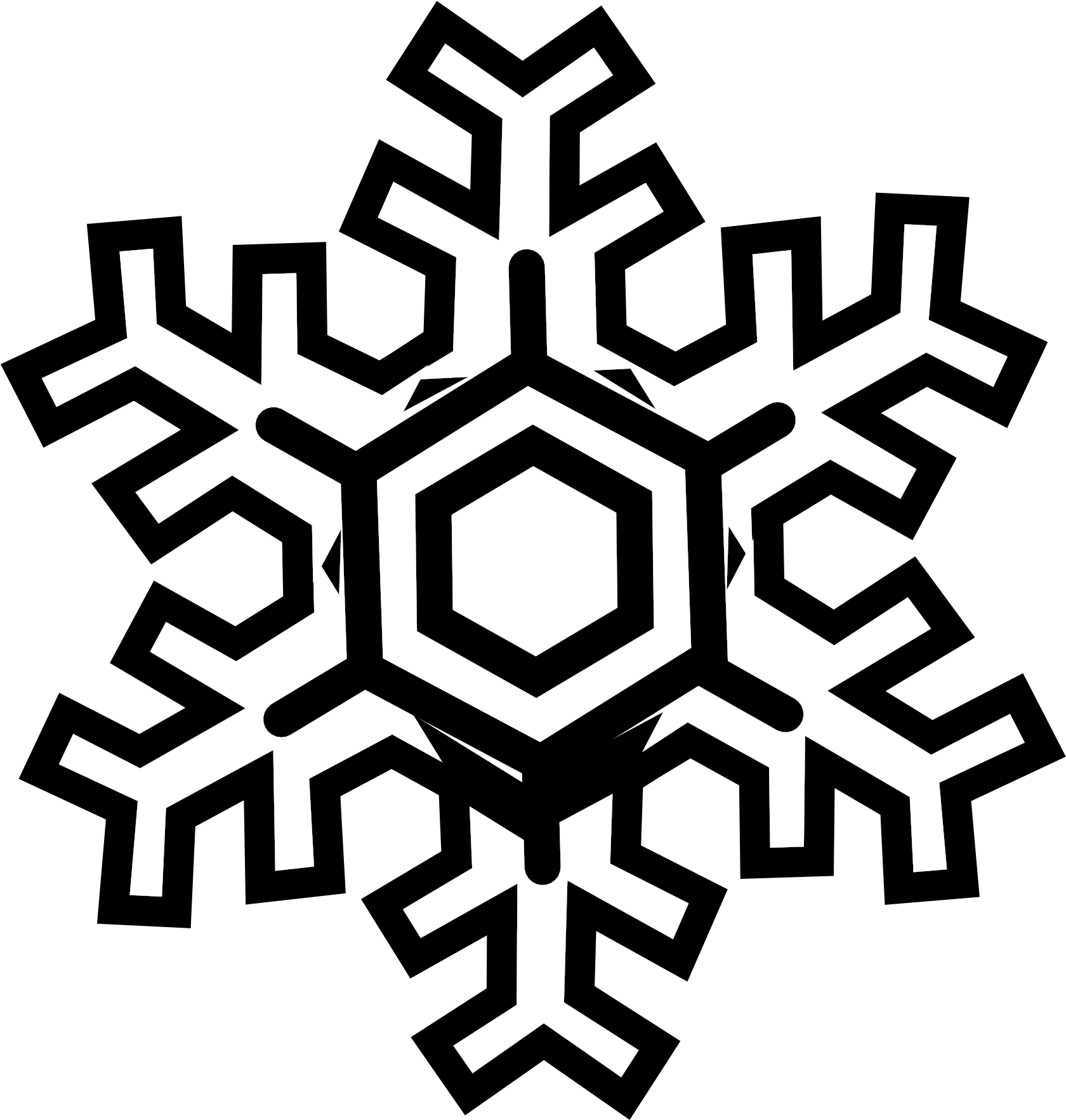 Transparent Debut Clipart - Snowflake Clip Art - Png Download (1680x1765), Png Download