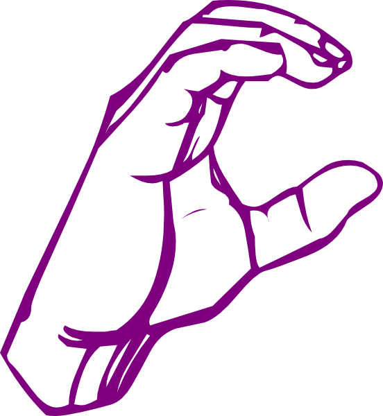 C Sign Language Png Clipart (552x600), Png Download