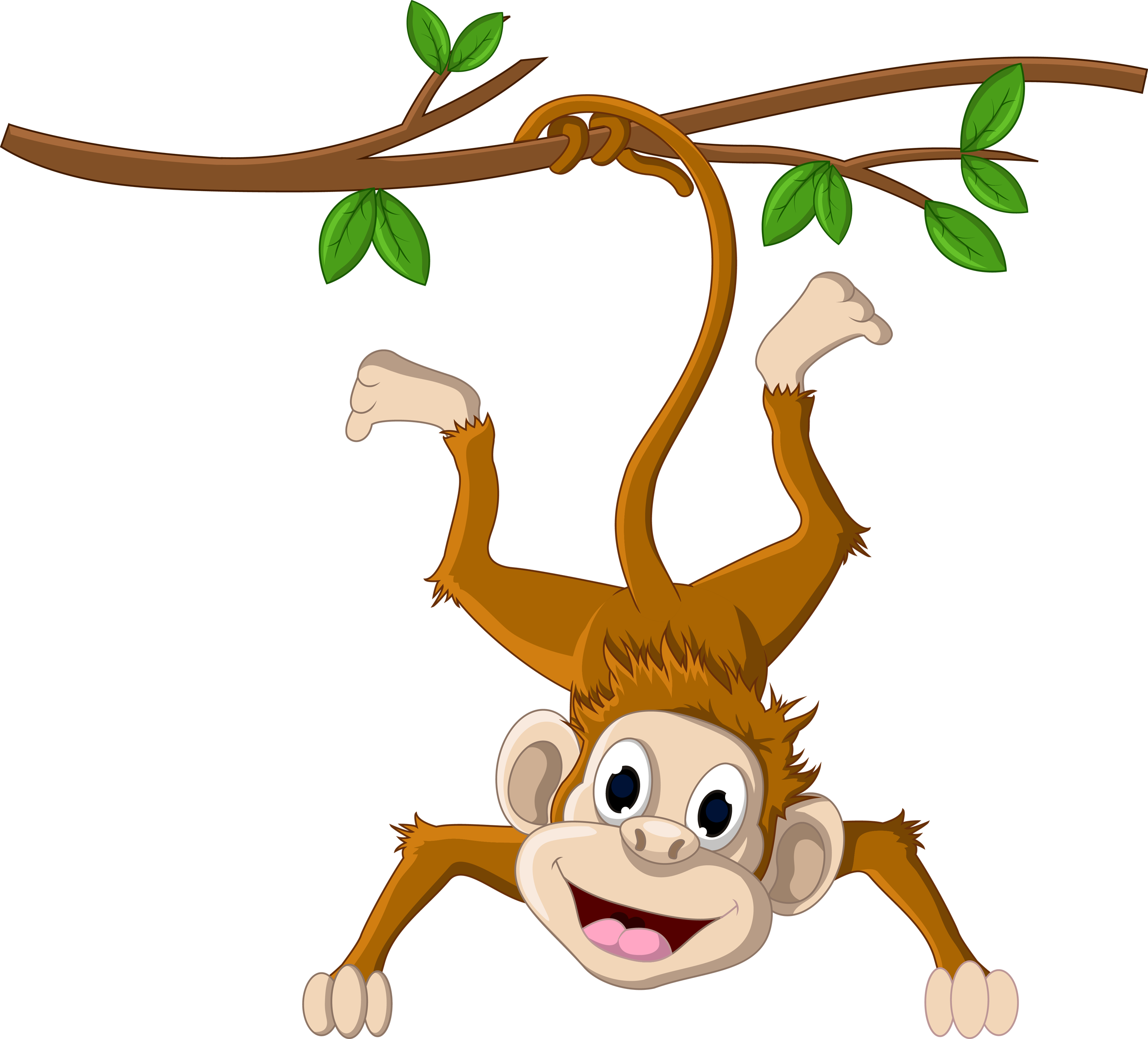 Download Monkey Hanging From A Tree Png Download Hanging Monkey