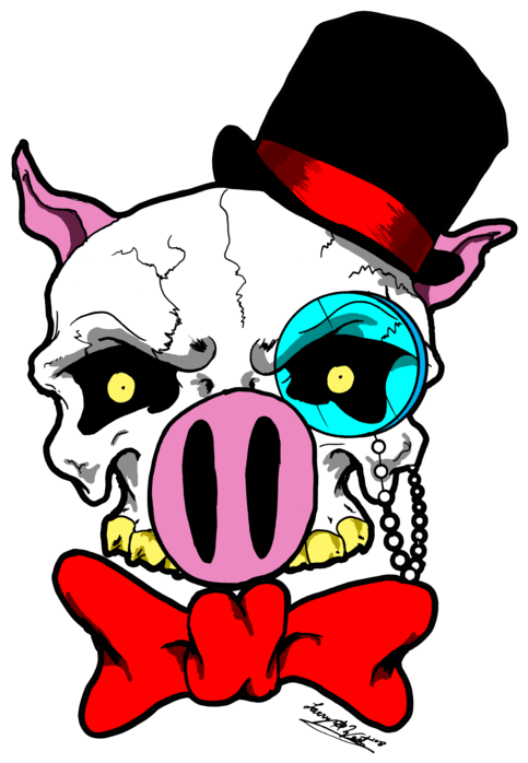 Pig Clipart Skull - Cartoon - Png Download - Full Size Clipart