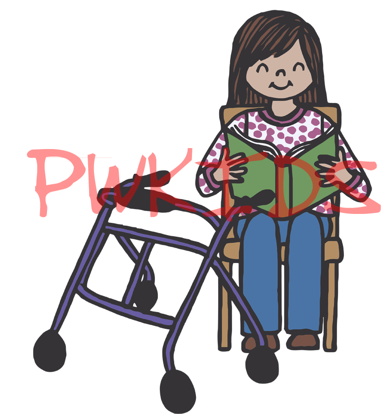 Transparent Walker Clipart - Paralisis Cerebral Infantil Dibujos - Png Download (770x836), Png Download