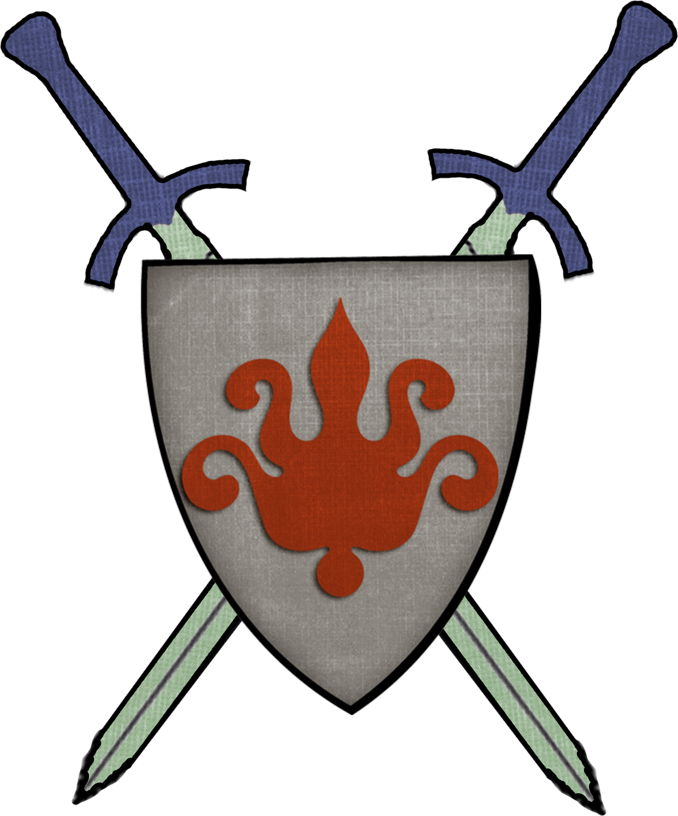 Castle Clip Fish - Middle Age Knight Symbol - Png Download (1358x1633), Png Download
