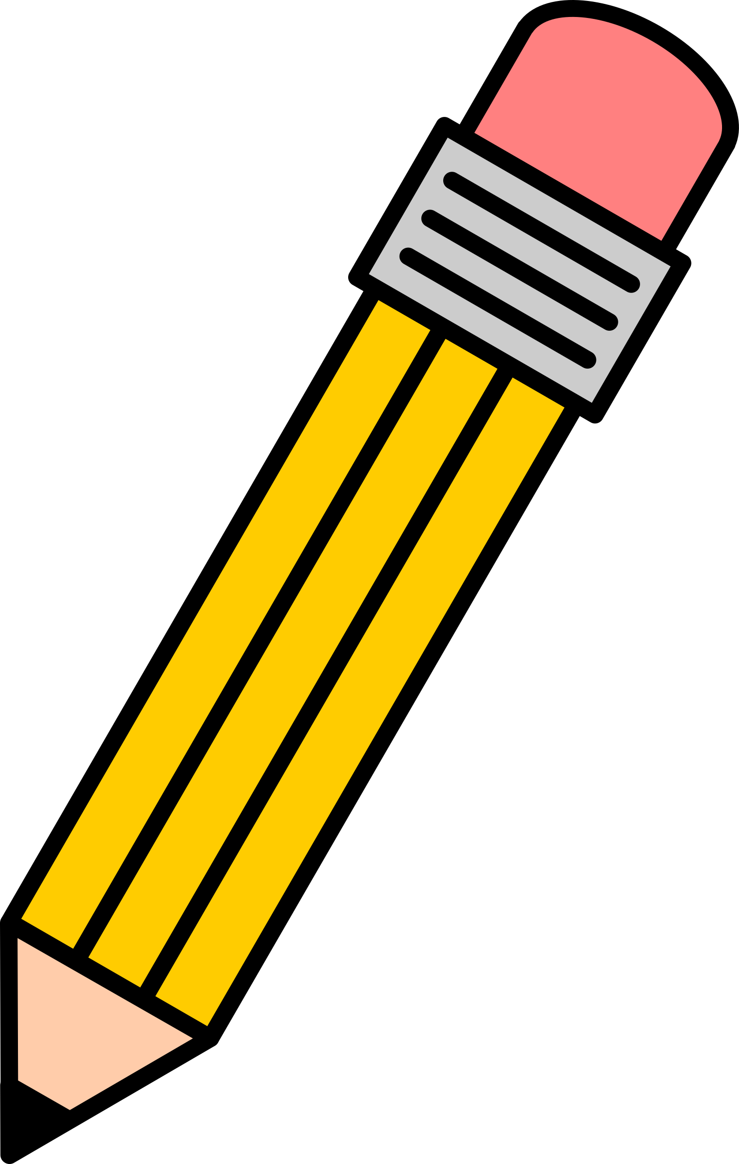 Pencil And Crayon Clipart - Png Download (1524x2400), Png Download
