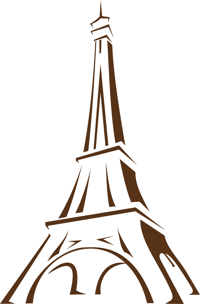 Eiffel Tower Icon - Easy Sketch Of Eiffel Tower Clipart (505x767), Png Download