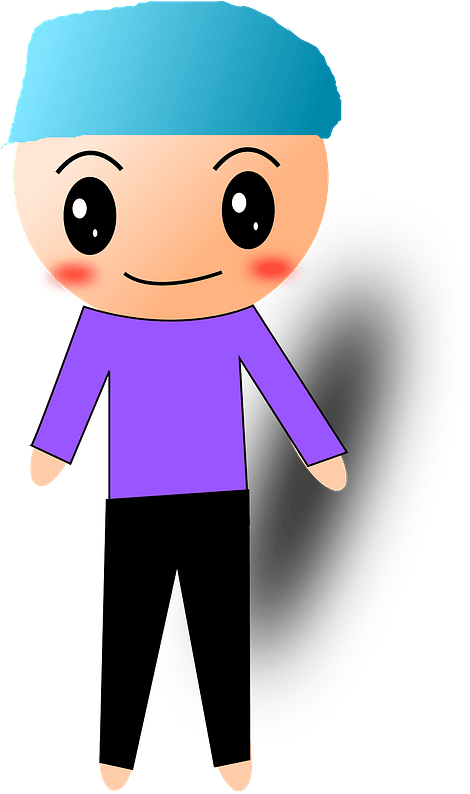 Boy Clipart - Cartoon - Png Download (516x800), Png Download