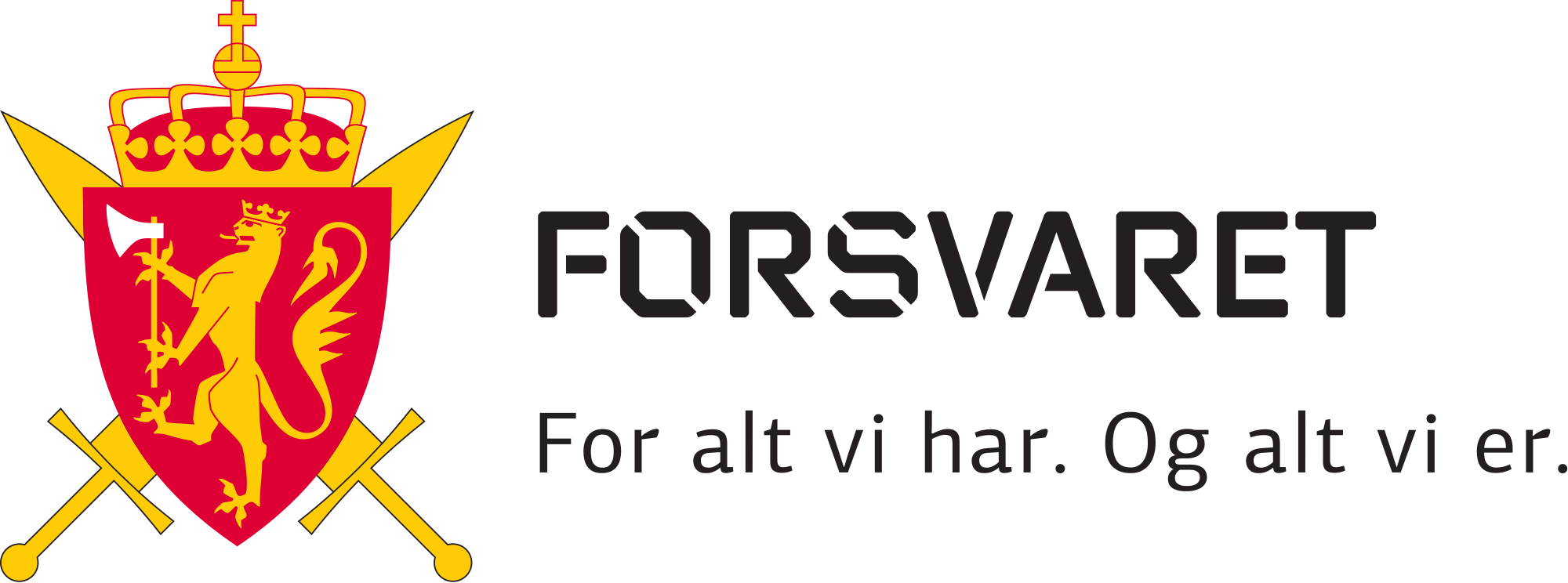 Norwegian Armed Forces Logo Clipart (2000x744), Png Download