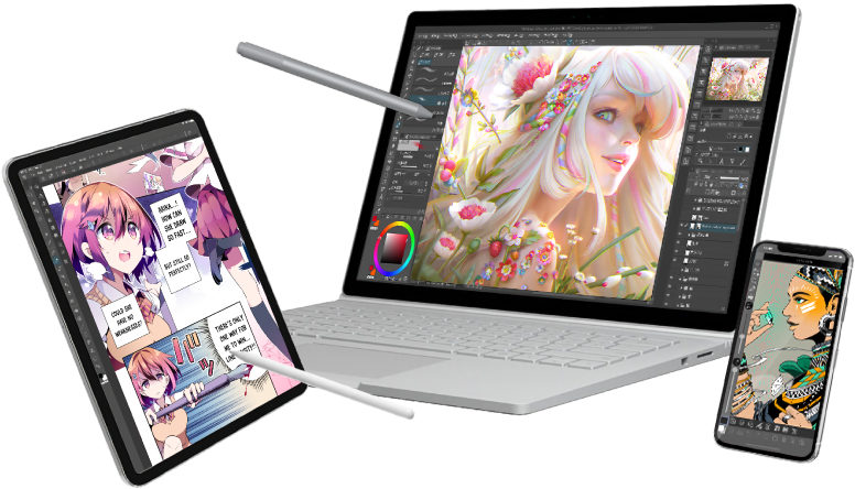 Pc Ipad Iphone - Netbook Clipart (787x454), Png Download