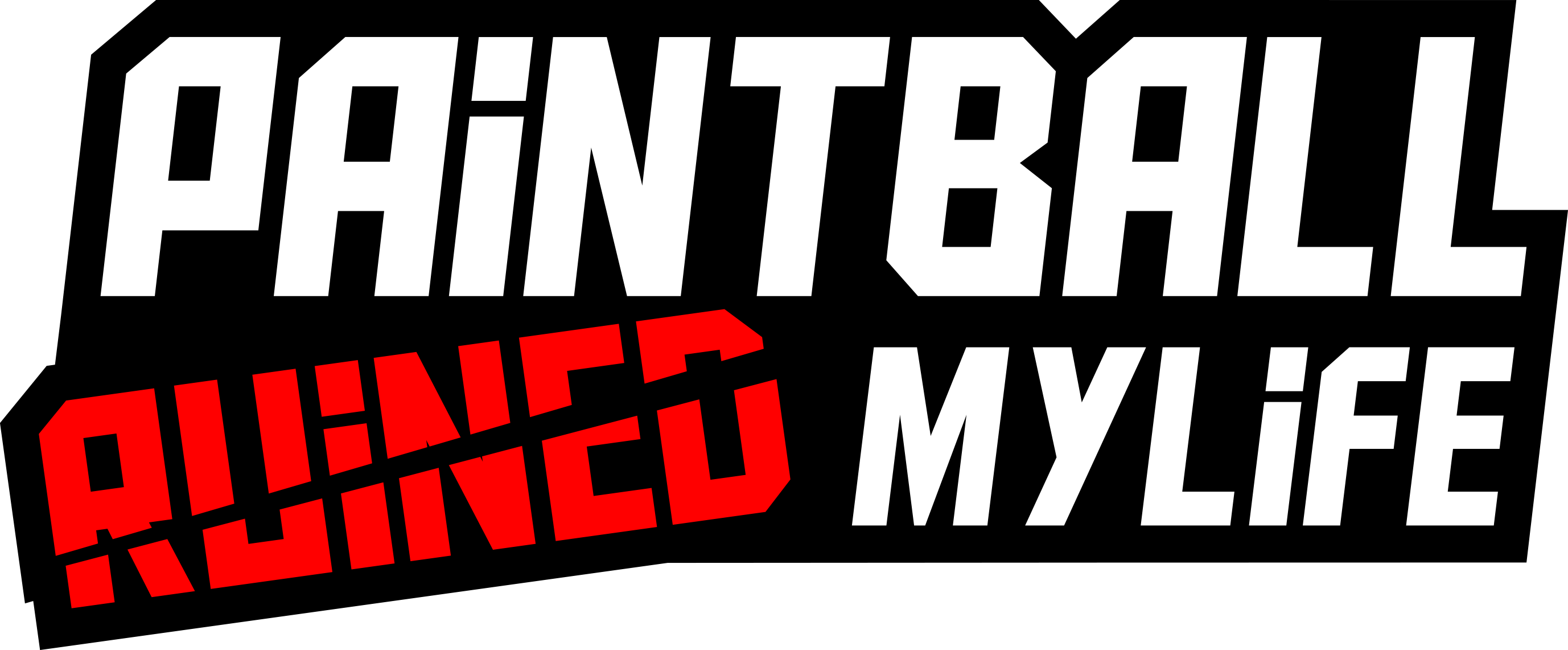 Paintball Ruined My Life Logo - Graphic Design Clipart (2755x1141), Png Download