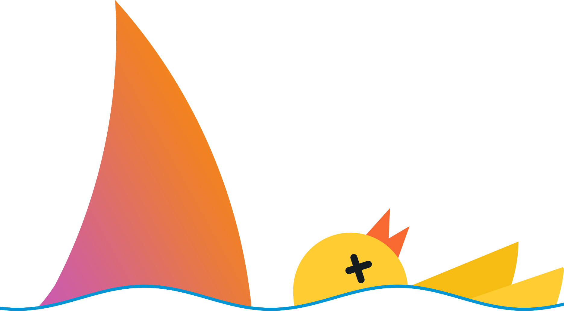 Shark Clipart (1871x1033), Png Download