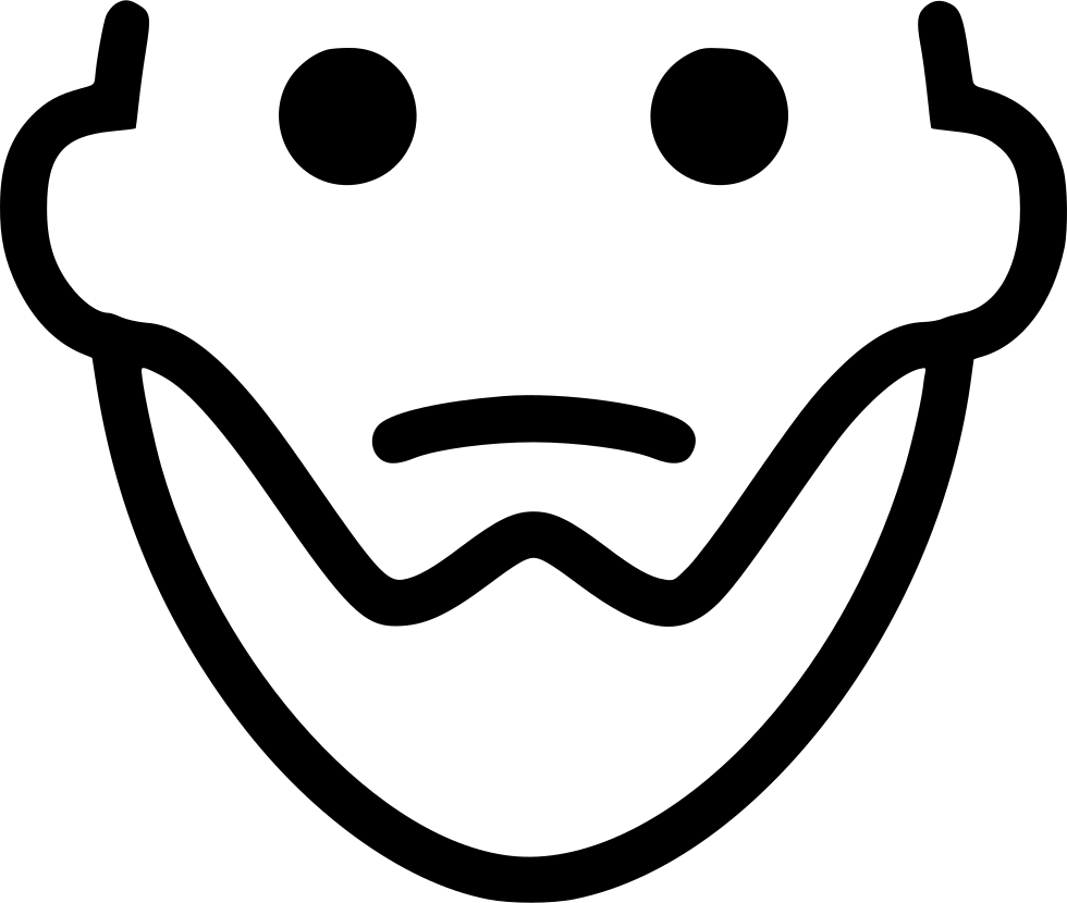 Short Beard - Icon Clipart (980x830), Png Download