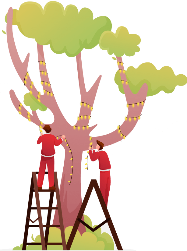 Christmas Lights Removal Clipart (614x824), Png Download