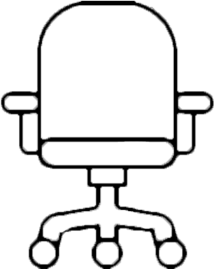 Office Chair Clipart (556x556), Png Download