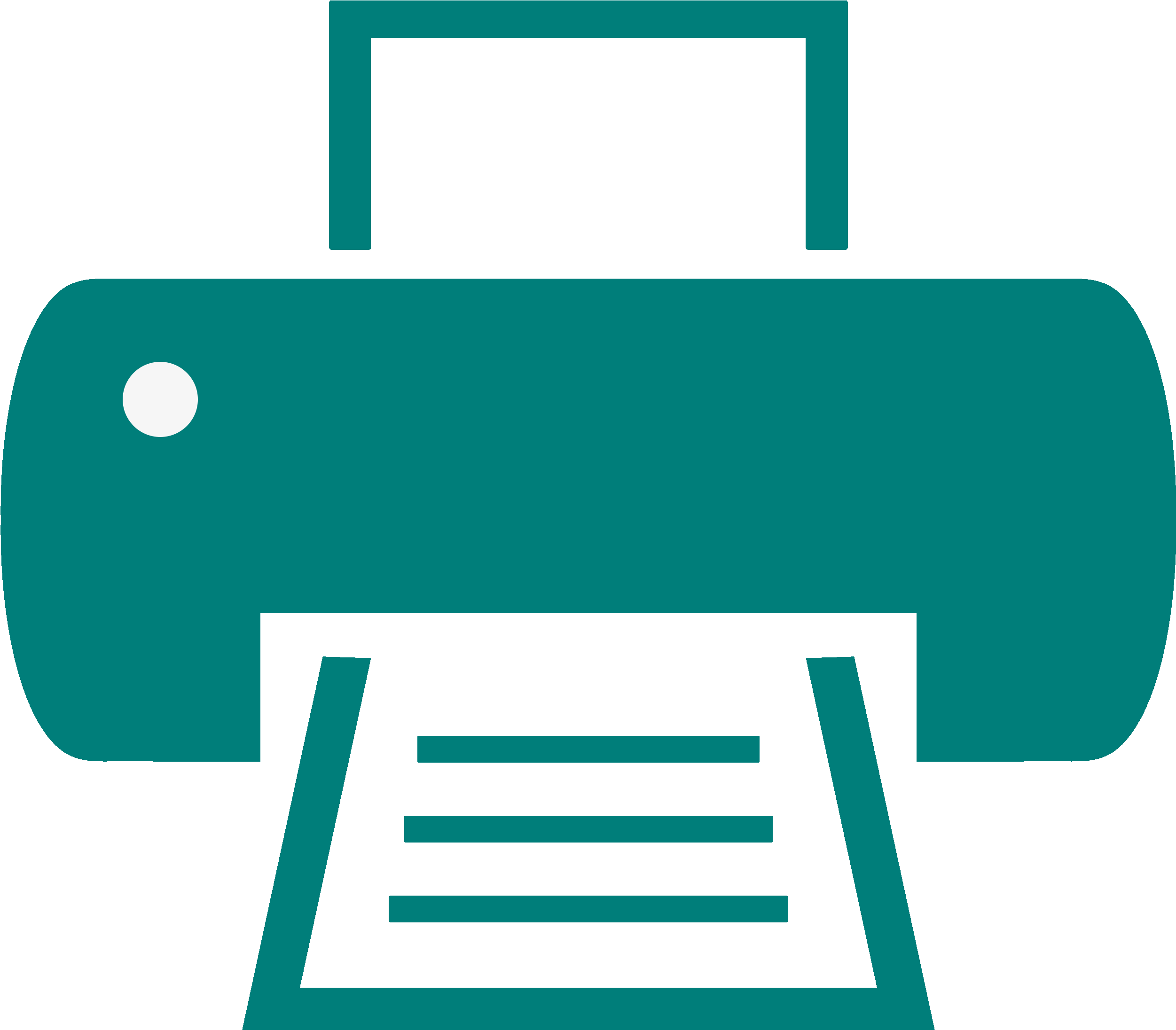 Drukarka Ikona Clipart (2530x2297), Png Download