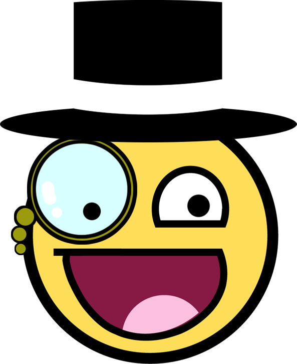 Awesome Face Clipart (593x726), Png Download