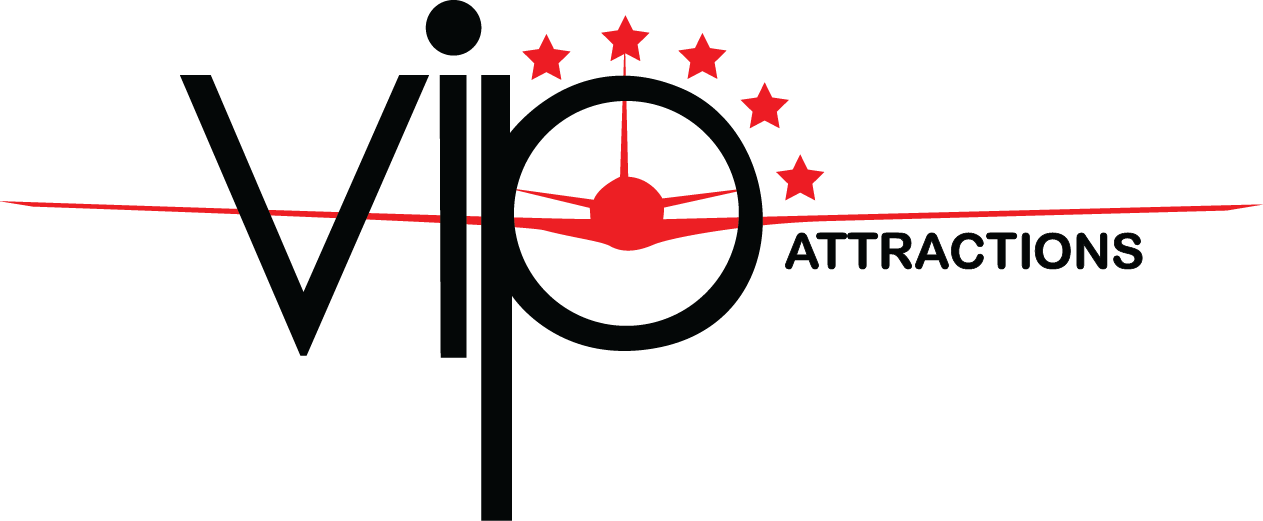 Vip Attractions Logo Clipart (1263x521), Png Download