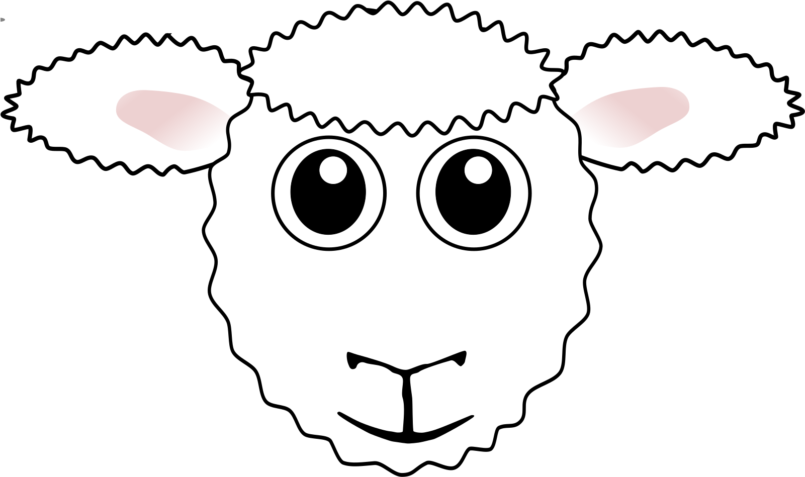 Sheep Toronto Blue Jays Colors Svg Clip Arts - Clip Art Sheep Face Cartoon - Png Download (1600x1050), Png Download