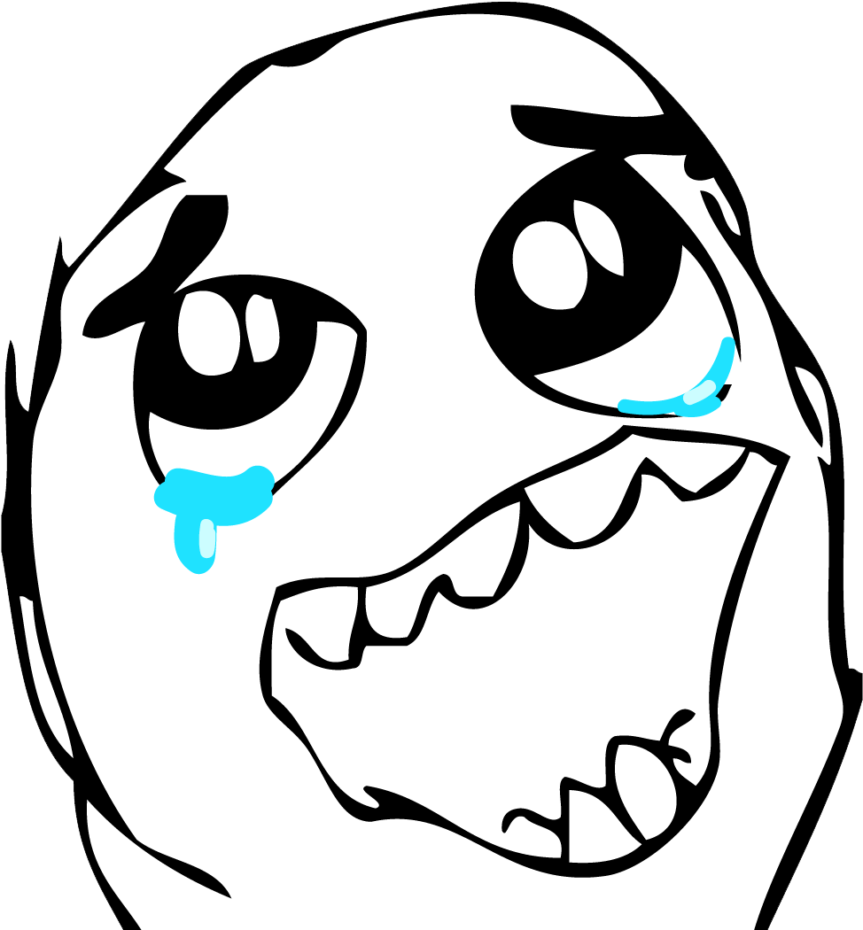 Happy Crying Meme Png Clipart (977x1058), Png Download