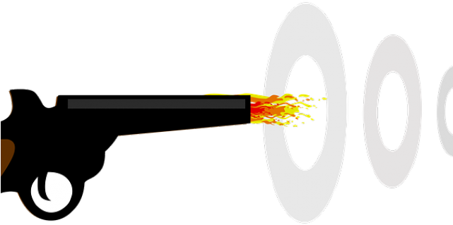 Gun Shot Clipart Gun Fire - Firearm - Png Download (640x480), Png Download