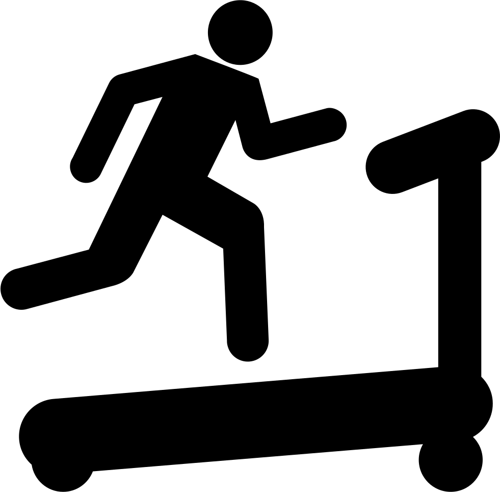 Jpg Treadmill Clipart Svg - Fitness Center Icon - Png Download (981x964), Png Download