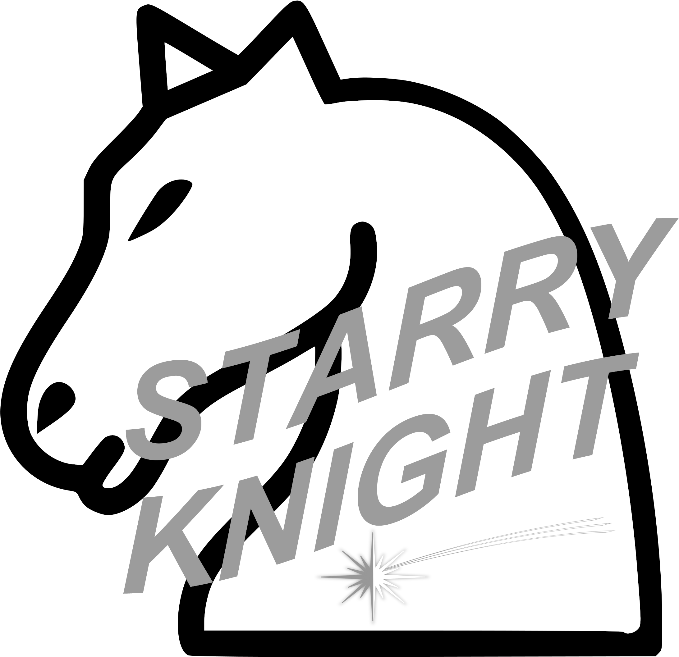 Starry Knight Press - Chess White Knight Png Clipart (2400x2400), Png Download