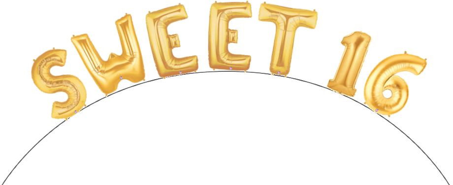 Megaloon Arch - 14'' Gold Megaloon Letter S Foil Balloon, Air-fill Clipart (935x378), Png Download