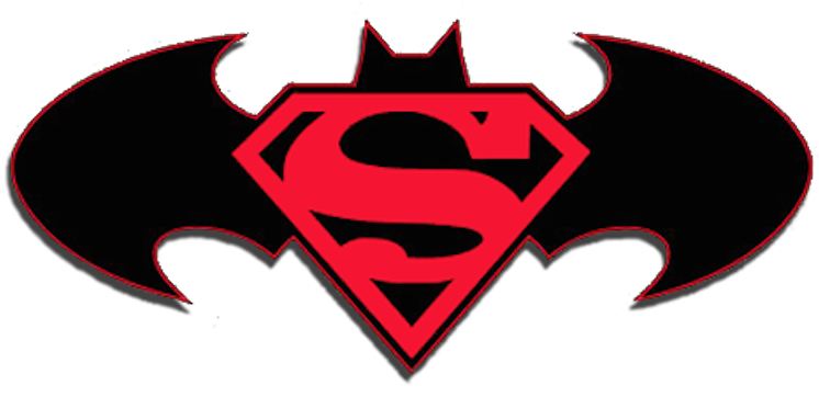 Superman Batman Clipart (800x392), Png Download