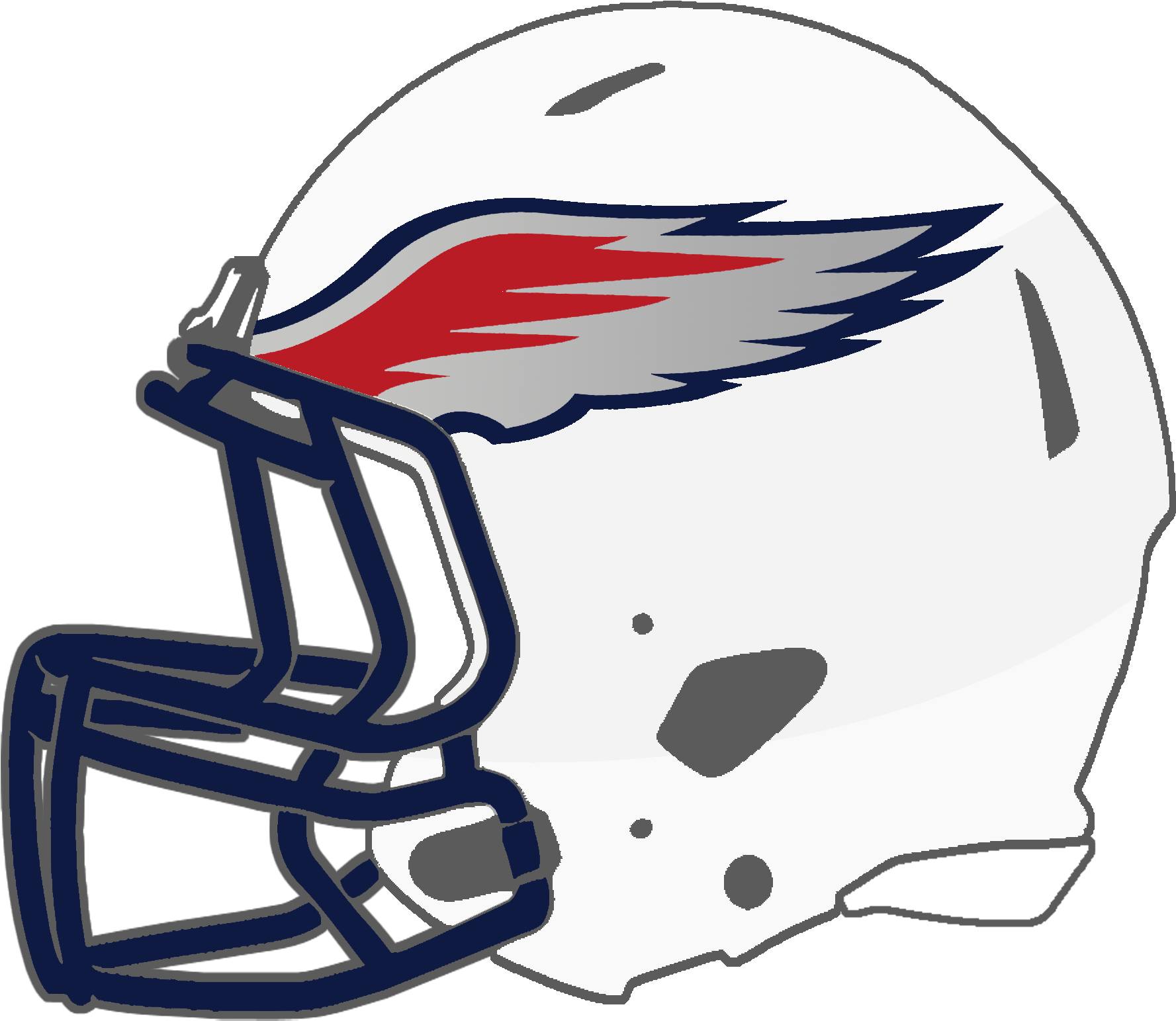 Oak Grove Football Helmet Clipart (1800x1565), Png Download