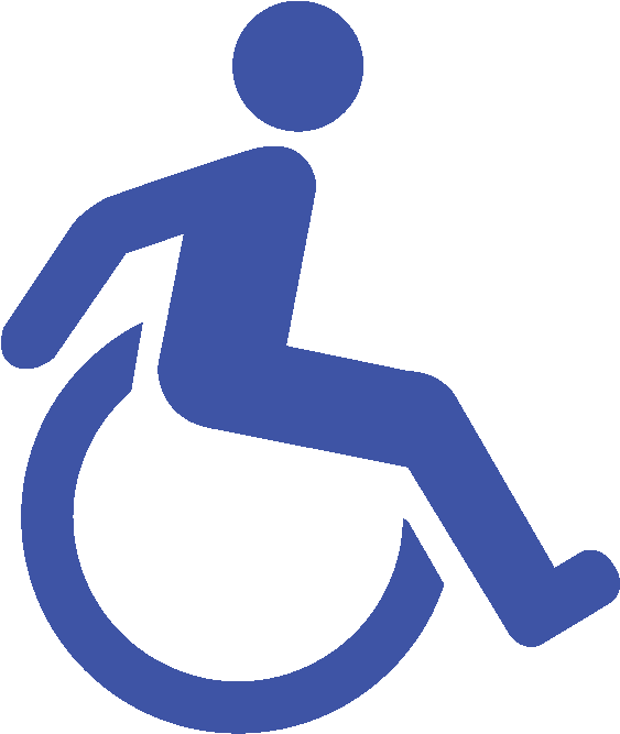 Wheelchair Symbol Clipart (583x681), Png Download