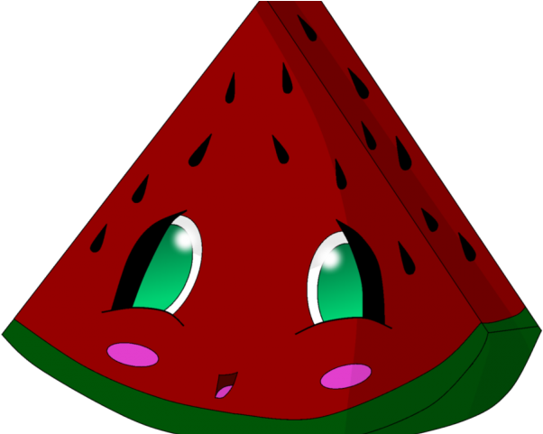 Watermelon Clipart Cut - Watermelon Clipart Png Cute Transparent Png (640x480), Png Download