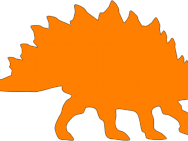 Stegosaurus Silhouette Transparent Clipart (640x480), Png Download